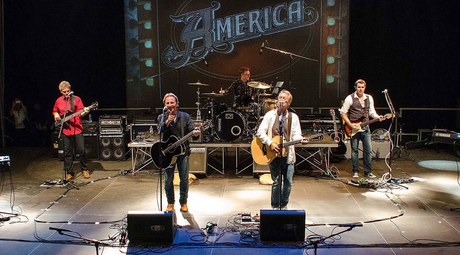 Bill Worrell performing with America
